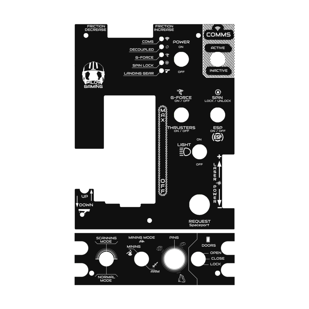 Star Citizen Hotas Plate